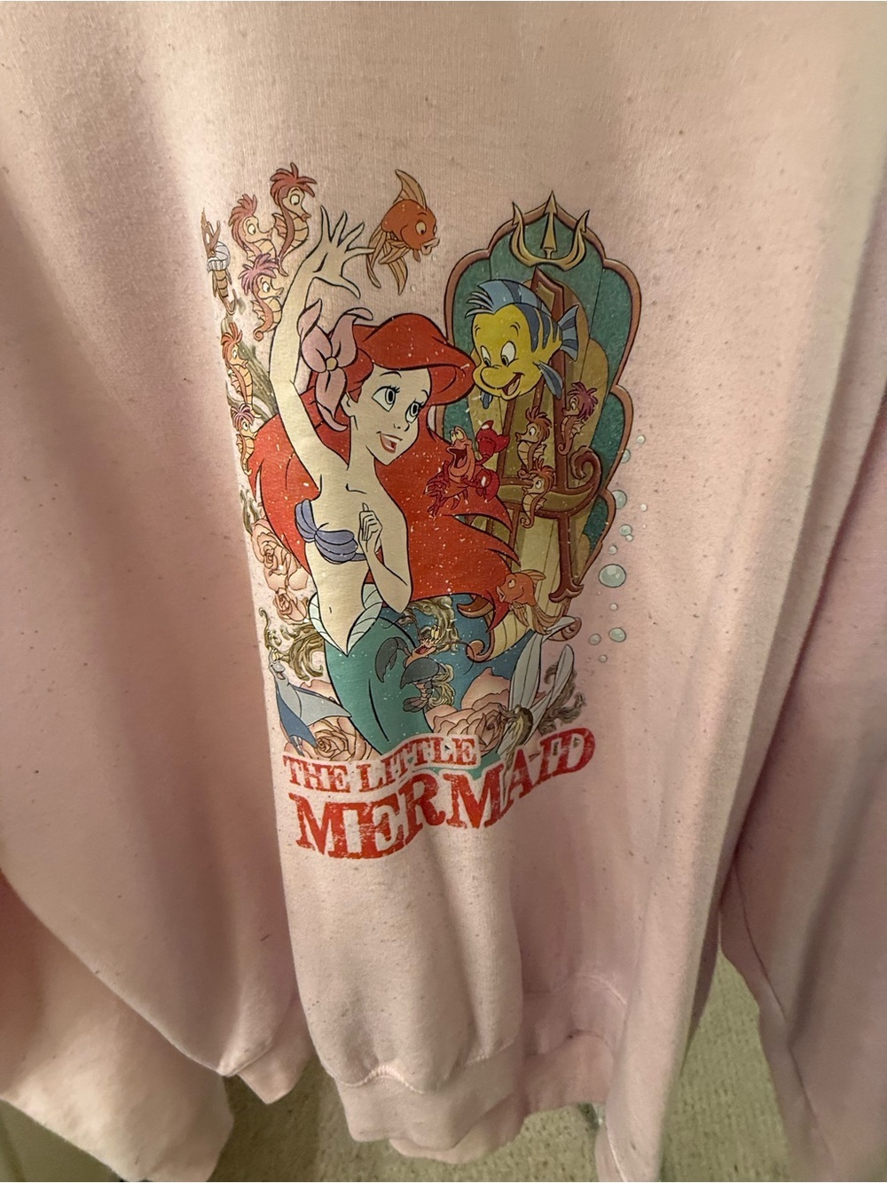 The Little Mermaid Ariel Pink Graphic Sweatshirt | Size L - Picture 4 of 7